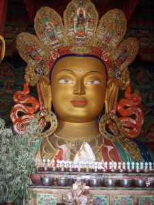 Maitreya Buddha statue, Thiksey Monastery, Ladakh India