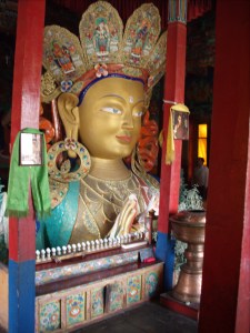 Majestic Maitreya Statue, Tikse Gompa, Ladakh, India