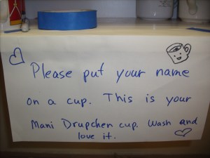 Wash and love your Mani Drupchen cup. [heart]