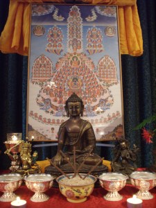 Shrine for Khenchen's teachings